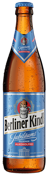 Flasche der Sorte Berliner Kindl Jubiläums Pilsener Alkoholfrei – zur Detailseite des Produkts